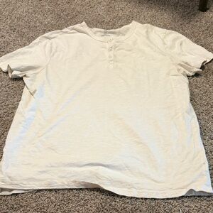 Goodfellow & Co Men's Short-Sleeve Henley Shirt in White